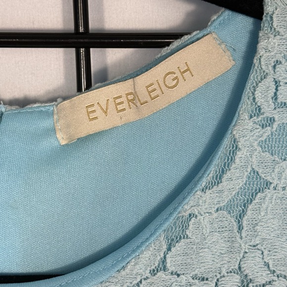 Everleigh Dress Womens M Medium Blue Sleeveless Shift Lace Whimsigoth Fairygoth - Picture 5 of 8
